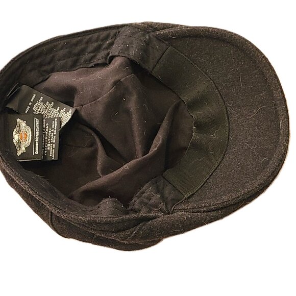 Harley Davidson Men's Hat Flat Ivy Cap Newsies Motorcycle Biker Black - Picture 4 of 6